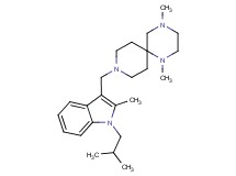 9-[(1-isobutyl-2-methyl-1H-indol-3-yl)methyl]-1,4-dimethyl-1,4,9-triazaspiro[5.5]undecane