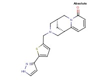 (1S,9R)-11-{[5-(1H-pyrazol-3-yl)-2-thienyl]methyl}-7,11-diazatricyclo[7.3.1.0~2,7~]trideca-2,4-dien-6-one