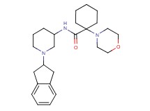 N-[1-(2,3-dihydro-1H-inden-2-yl)-3-piperidinyl]-1-(4-morpholinyl)cyclohexanecarboxamide