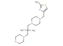 4-(2,2-dimethyl-3-{4-[(2-methyl-1,3-thiazol-4-yl)methyl]piperazin-1-yl}propyl)morpholine