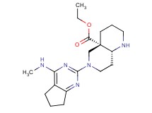 ethyl (4aS*,8aR*)-6-[4-(methylamino)-6,7-dihydro-5H-cyclopenta[d]pyrimidin-2-yl]octahydro-1,6-naphthyridine-4a(2H)-carboxylate
