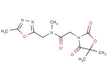 2-(5,5-dimethyl-2,4-dioxo-1,3-oxazolidin-3-yl)-N-methyl-N-[(5-methyl-1,3,4-oxadiazol-2-yl)methyl]acetamide