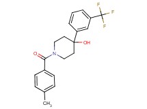 1-(4-methylbenzoyl)-4-[3-(trifluoromethyl)phenyl]-4-piperidinol