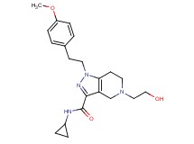 N-cyclopropyl-5-(2-hydroxyethyl)-1-[2-(4-methoxyphenyl)ethyl]-4,5,6,7-tetrahydro-1H-pyrazolo[4,3-c]pyridine-3-carboxamide