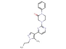 4-[4-(5-methyl-1-propyl-1H-pyrazol-4-yl)pyrimidin-2-yl]-1-phenylpiperazin-2-one