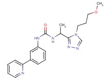 N-{1-[4-(3-methoxypropyl)-4H-1,2,4-triazol-3-yl]ethyl}-N'-(3-pyridin-2-ylphenyl)urea