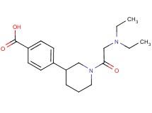 4-[1-(N,N-diethylglycyl)piperidin-3-yl]benzoic acid