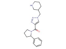 3-({4-[(2-phenylpyrrolidin-1-yl)carbonyl]-1H-1,2,3-triazol-1-yl}methyl)piperidine