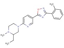 2-ethyl-1-methyl-4-{5-[3-(2-methylphenyl)-1,2,4-oxadiazol-5-yl]-2-pyridinyl}piperazine