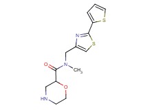 N-methyl-N-{[2-(2-thienyl)-1,3-thiazol-4-yl]methyl}-2-morpholinecarboxamide hydrochloride