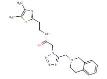 2-[5-(3,4-dihydro-2(1H)-isoquinolinylmethyl)-1H-tetrazol-1-yl]-N-[2-(4,5-dimethyl-1,3-thiazol-2-yl)ethyl]acetamide