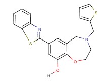 7-(1,3-benzothiazol-2-yl)-4-(2-thienylmethyl)-2,3,4,5-tetrahydro-1,4-benzoxazepin-9-ol