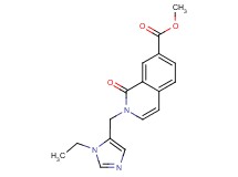 methyl 2-[(1-ethyl-1H-imidazol-5-yl)methyl]-1-oxo-1,2-dihydroisoquinoline-7-carboxylate
