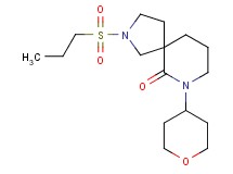 2-(propylsulfonyl)-7-(tetrahydro-2H-pyran-4-yl)-2,7-diazaspiro[4.5]decan-6-one