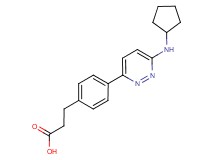 3-{4-[6-(cyclopentylamino)pyridazin-3-yl]phenyl}propanoic acid