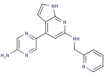 4-(5-aminopyrazin-2-yl)-N-(pyridin-2-ylmethyl)-1H-pyrrolo[2,3-b]pyridin-6-amine