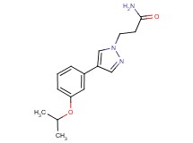 3-[4-(3-isopropoxyphenyl)-1H-pyrazol-1-yl]propanamide