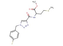 methyl N-{[1-(4-fluorobenzyl)-1H-1,2,3-triazol-4-yl]carbonyl}methioninate
