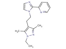 2-{1-[2-(1-ethyl-3,5-dimethyl-1H-pyrazol-4-yl)ethyl]-1H-imidazol-2-yl}pyridine