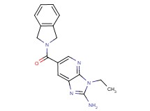 6-(1,3-dihydro-2H-isoindol-2-ylcarbonyl)-3-ethyl-3H-imidazo[4,5-b]pyridin-2-amine