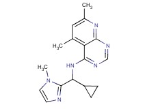 N-[cyclopropyl(1-methyl-1H-imidazol-2-yl)methyl]-5,7-dimethylpyrido[2,3-d]pyrimidin-4-amine
