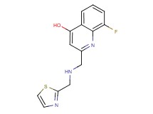 8-fluoro-2-{[(1,3-thiazol-2-ylmethyl)amino]methyl}quinolin-4-ol