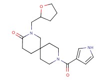 9-(1H-pyrrol-3-ylcarbonyl)-2-(tetrahydro-2-furanylmethyl)-2,9-diazaspiro[5.5]undecan-3-one