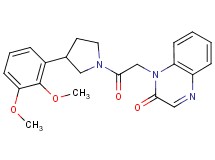 1-{2-[3-(2,3-dimethoxyphenyl)pyrrolidin-1-yl]-2-oxoethyl}quinoxalin-2(1H)-one