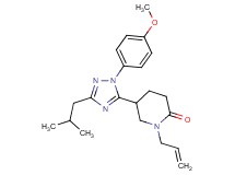 1-allyl-5-[3-isobutyl-1-(4-methoxyphenyl)-1H-1,2,4-triazol-5-yl]piperidin-2-one