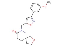 7-{[3-(3-methoxyphenyl)isoxazol-5-yl]methyl}-2-oxa-7-azaspiro[4.5]decan-8-one