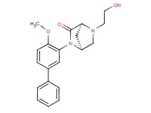 (1S*,4S*)-5-(2-hydroxyethyl)-2-(4-methoxy-3-biphenylyl)-2,5-diazabicyclo[2.2.1]heptan-3-one
