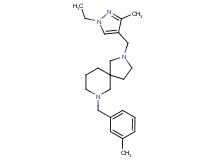 2-[(1-ethyl-3-methyl-1H-pyrazol-4-yl)methyl]-7-(3-methylbenzyl)-2,7-diazaspiro[4.5]decane