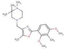 4-{[2-(2,4-dimethoxy-3-methylphenyl)-5-methyl-1,3-oxazol-4-yl]methyl}-1,2,2-trimethylpiperazine