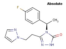 4-[(1R)-1-(4-fluorophenyl)ethyl]-5-[2-(1H-pyrazol-1-yl)ethyl]-2,4-dihydro-3H-1,2,4-triazol-3-one