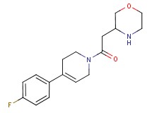 3-{2-[4-(4-fluorophenyl)-3,6-dihydro-1(2H)-pyridinyl]-2-oxoethyl}morpholine hydrochloride