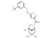 (1S*,5R*)-1,3,3-trimethyl-6-[(5-{[3-(trifluoromethyl)phenoxy]methyl}-3-isoxazolyl)carbonyl]-6-azabicyclo[3.2.1]octane