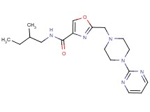 N-(2-methylbutyl)-2-{[4-(2-pyrimidinyl)-1-piperazinyl]methyl}-1,3-oxazole-4-carboxamide