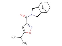 (1R*,2R*,6S*,7S*)-4-[(5-isopropyl-3-isoxazolyl)carbonyl]-4-azatricyclo[5.2.1.0~2,6~]decane