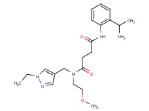 N-[(1-ethyl-1H-pyrazol-4-yl)methyl]-N'-(2-isopropylphenyl)-N-(2-methoxyethyl)succinamide