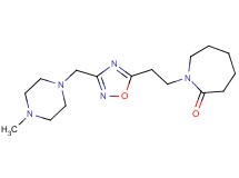 1-(2-{3-[(4-methylpiperazin-1-yl)methyl]-1,2,4-oxadiazol-5-yl}ethyl)azepan-2-one