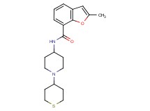 2-methyl-N-[1-(tetrahydro-2H-thiopyran-4-yl)piperidin-4-yl]-1-benzofuran-7-carboxamide