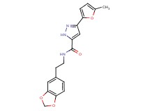 N-[2-(1,3-benzodioxol-5-yl)ethyl]-3-(5-methyl-2-furyl)-1H-pyrazole-5-carboxamide