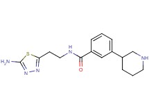 N-[2-(5-amino-1,3,4-thiadiazol-2-yl)ethyl]-3-piperidin-3-ylbenzamide