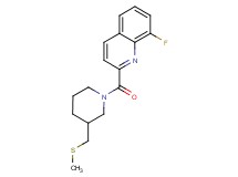 8-fluoro-2-({3-[(methylthio)methyl]piperidin-1-yl}carbonyl)quinoline