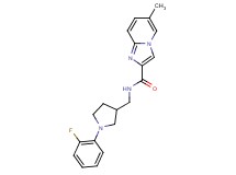 N-{[1-(2-fluorophenyl)-3-pyrrolidinyl]methyl}-6-methylimidazo[1,2-a]pyridine-2-carboxamide