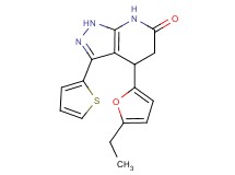 4-(5-ethyl-2-furyl)-3-(2-thienyl)-1,4,5,7-tetrahydro-6H-pyrazolo[3,4-b]pyridin-6-one