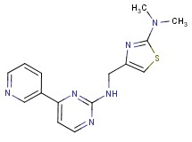 N-{[2-(dimethylamino)-1,3-thiazol-4-yl]methyl}-4-(3-pyridinyl)-2-pyrimidinamine