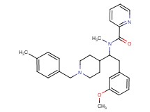 N-{2-(3-methoxyphenyl)-1-[1-(4-methylbenzyl)-4-piperidinyl]ethyl}-N-methyl-2-pyridinecarboxamide