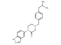 1-(1H-indazol-5-yl)-4-(4-isobutylbenzyl)-2-piperazinone