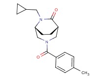 (1S*,5R*)-6-(cyclopropylmethyl)-3-(4-methylbenzoyl)-3,6-diazabicyclo[3.2.2]nonan-7-one